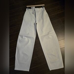 Zara Bagy White Jeans Size 4